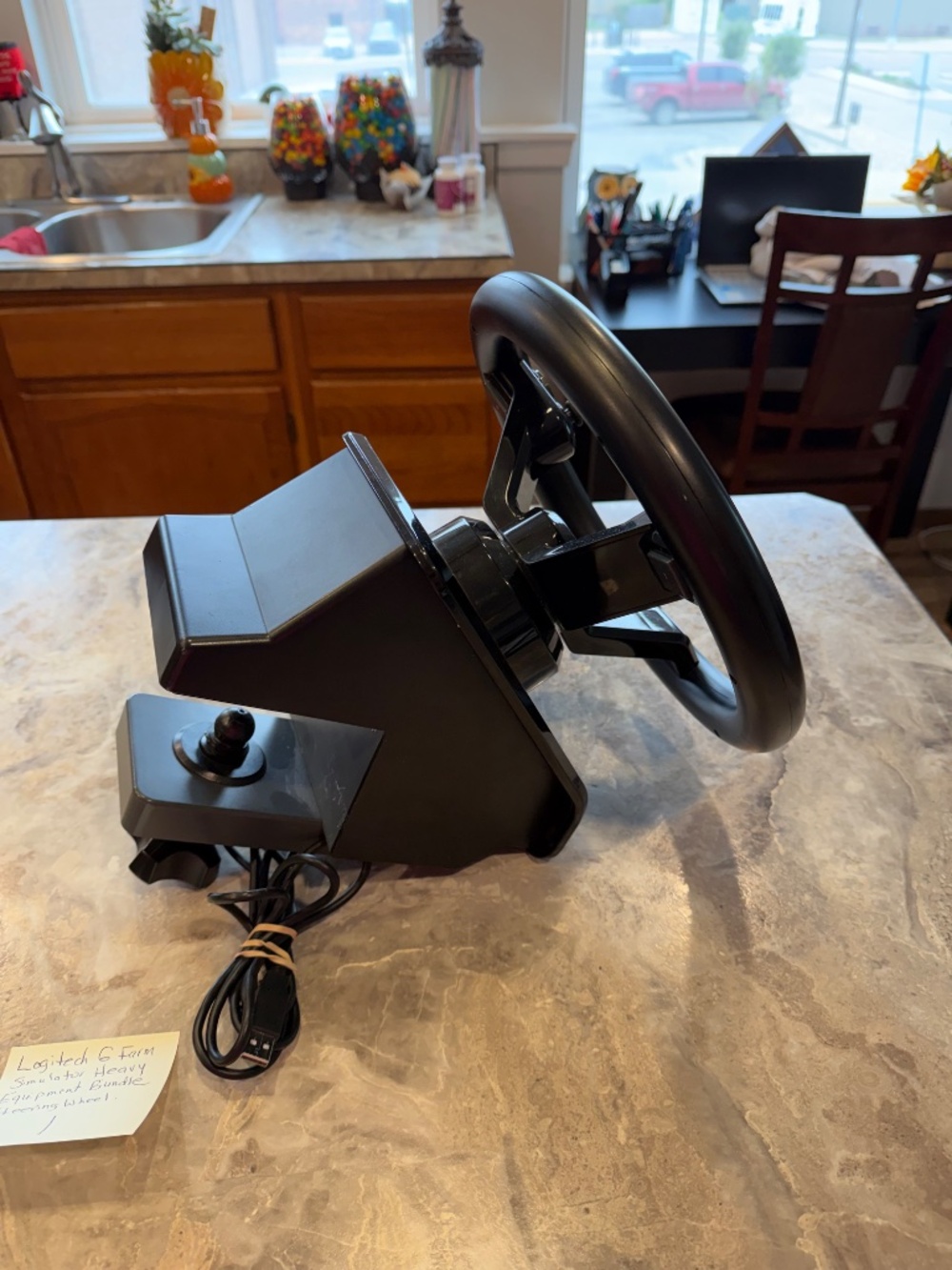 Saitek Farming Simulator wheel,pedals, Vehicle side panel,gear shifter,Farm Stic - Picture 5 of 16